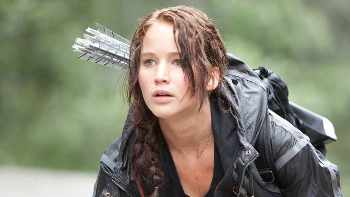 The Hunger Games – Jennifer Lawrence Looking Something In Black Dress